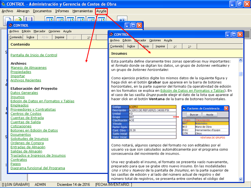 Disponga permanentemente de ayuda electrónica emergente relacionada con el contexto del programa en que se encuentre trabajando
